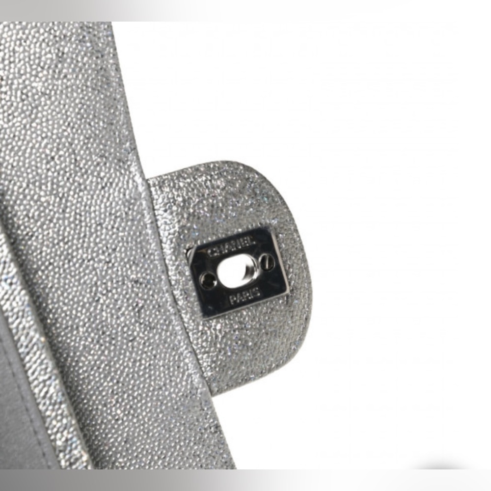 **SOLD** CHANEL Glittered Metallic Caviar Medium Double Flap LIMITED EDITION - Picture 4 of 12